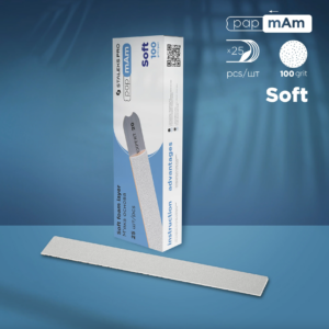 Disposable White Files PapmAm On Soft Foam Layer EXPERT 20 (25 Pcs) DFCE-20-100/25W